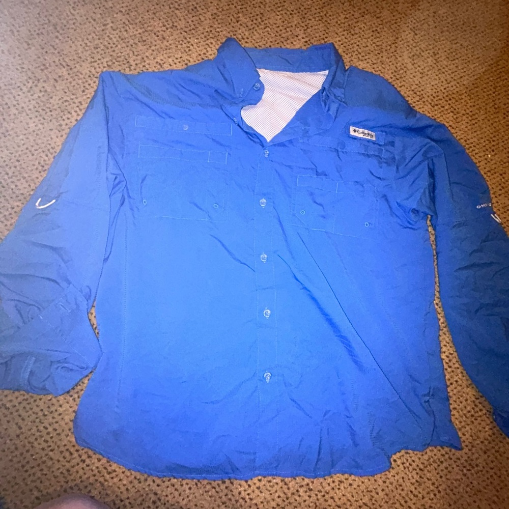 Columbia PFG Fishing Shirt Size M
